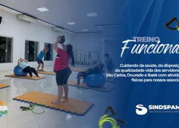 Cuidado com a sua saúde: SINDSPAM disponibiliza treinos funcionais para associados de São Carlos, Dourado e Ibaté