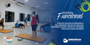 Cuidado com a sua saúde: SINDSPAM disponibiliza treinos funcionais para associados de São Carlos, Dourado e Ibaté