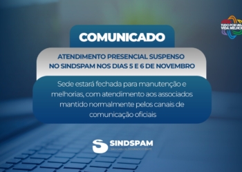 Comunicado Importante sobre funcionamento do SINDSPAM nos dias 05 e 06 de novembro