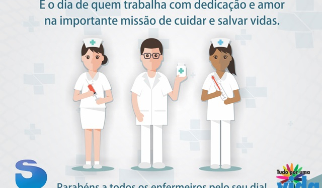 12 De Maio: Dia De Parabenizar Profissionais Que Dedicam Suas Vidas Para Cuidar Da Nossa.