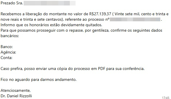 Sindspam Volta A Alertar Categoria Sobre Tentativas De Golpe Em Nome De Advogado Do Sindicato