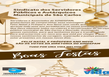 Sindspam Deseja A Todos Os Servidores Um Feliz Natal E Próspero Ano Novo
