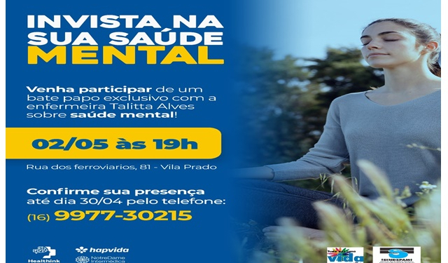 Sindspam Irá Realizar Palestra Sobre Saúde Mental No Dia 02 De Maio