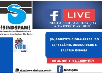 Sindspam Realiza Nesta Terça-Feira Live Sobre Corte Dos Benefícios Dos Servidores